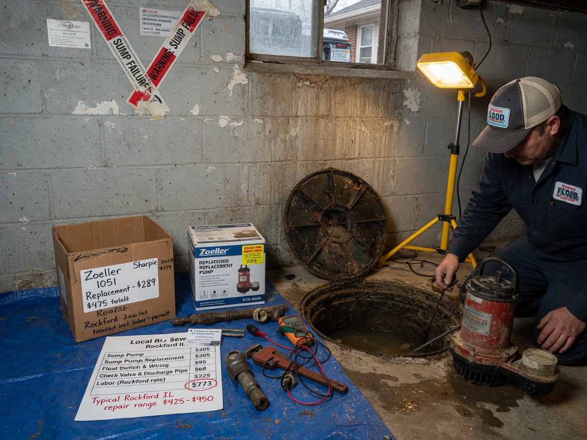 Typical Costs For Sump Pump Repair In Rockford IL