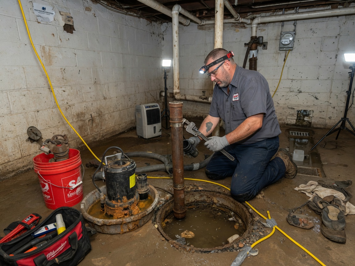 Sump Pump Replacement in Rockford